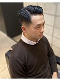 かき上げワイルドアップバングサイドパートショート