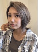 透明感 アッシュグレージュ