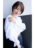前髪カール/ネオシースルーバング/くびれボブ［銀座］