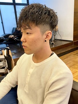 アイリーヘアデザイン(IRIE HAIR DESIGN) 【IRIE HAIR赤坂】ツーブロック×スパイラルパーマ×束感