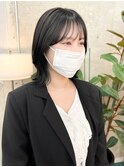 切りっぱなしボブ×フェイスレイヤー