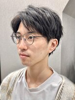 フイ 代々木(Hui)&nbsp;メンズ/アップバング/ツーブロックマッシュ/束感ショート波巻き