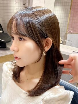 シーシンジュク 新宿南口(Sea shinjuku) 韓国風前髪×レイヤーカット【髪質改善/新宿/レイヤーカット】