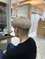 ソワン ドゥ ブレス 立花店(soin de brace) メンズブリーチホワイトベージュカラー