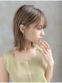 20代30代大人可愛い前髪/丸顔マチルダボブ/レイヤーカット外ハネ