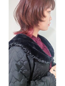 ルッツ(Lutz) ウルフボブ　バーガンディーレッド