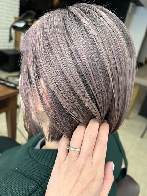 シャドールーツで作るピンクベージュスタイル　【延山styling】