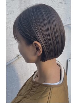 ハーティーモトヤワタ(hearty MOTOYAWATA) 大人気ぷつっとミニボブ×ハイライト×やわらかベージュ