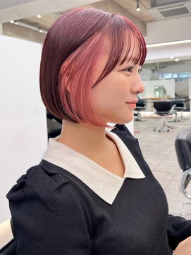 グラフ 日本橋(GRAFF) ボブ/イヤリングカラー/ショート/20代30代40代