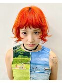 ビビットオレンジボブ