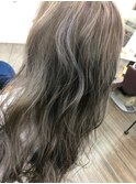 ダブルカラー/フェミニンロング/グレージュ/イメチェン/美髪