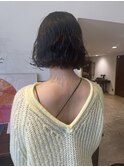 ボブ パーマ 外ハネ レイヤー 担当阿知波