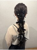 ロングのツイン編み下ろし＊