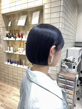 カイノ 福岡天神店(KAINO) ミニボブ×ブルーブラック