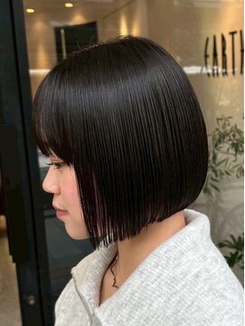 アース 大曽根店(HAIR&MAKE EARTH) 韓国ボブカット+カラー+トリートメント