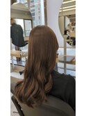 モカベージュ×ロングレイヤー