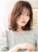 韓国風外ハネニュアンスパーマウェットヘアc6大宮20代30代40代