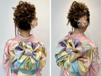 シェリル ヘアーアンドビューティー(cherir HAIR&BEAUTY)の写真/【国際センター駅/名駅】着付けもヘアも一ヶ所で。“特別な日”をもっと美しく丁寧に仕上げる実力派サロン*