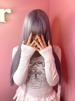 ダズリングディア(Dazzling Deer)&nbsp;シルバー/ロング/ブリーチ/レイヤーカット/リタッチカラー