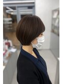 美シルエット小顔ショートボブ