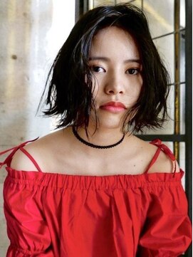 ブロック ジャポン(bloc japon) 切りっぱなしボブ ニュアンスパーマ/今野