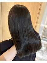 ザックジングウ 表参道(ZACC JINGU)&nbsp;矢野口の巻ける縮毛矯正×艶カラー【美髪矯正ストレート】