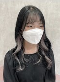 インナーカラー/グレー/ブリーチ