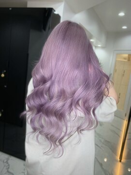 ラピス 渋谷本店(Lapis) ホワイトパープル/バイカルテ/レイヤーカット/顔周りカット