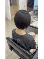 アジールヘア 東上野店(agir hair)&nbsp;縮毛矯正×ダークグレージュまとまるショートボブ艶髪【上野】