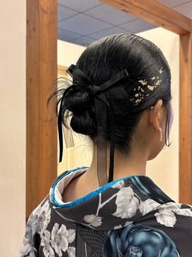 ラブハーツアンドビーヒガシウメダ(luve heart's And Be higashiumeda) ボブのカモチリヘアセット