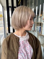 ナービス(NARVIS)&nbsp;ブリーチカラー/ミルクティーベージュ/ボブカット