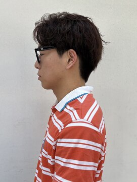シロ 船橋(白silo) メンズ刈り上げアクティブショートニュアンスフェザーパーマ