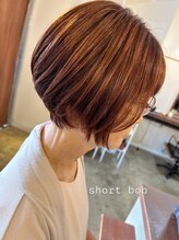 フランク 伊丹店(i's FRUNC)&nbsp;ショートボブ×オレンジブラウン