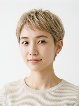 フープ 川越(hoop) 白髪ぼかしベリーショート