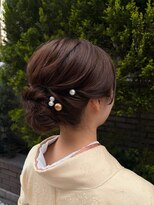 バサラ 大阪梅田店(VASARA) 訪問着 ヘアセット セミロング 和髪 まとめ髪 礼装 大阪