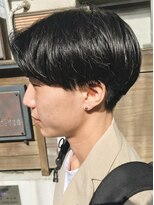 バイフィフス 原宿/表参道(by fifth)&nbsp;ニュアンスパーマセンターパートツーブロックメンズヘア刈り上げ