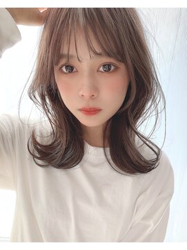 アリスバイアフロート 自由が丘(ALICe by AFLOAT) ミディアムくびれカット（前髪イメチェンラベンダーカラー）