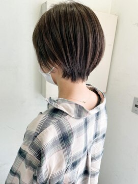 キャンバス バイ ネオリーブ 横浜西口(Canvas by neo.) 大人かわいい小顔丸みのあるショートボブ　20代30代40代