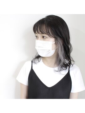デコヘアーフラッペ(DECO HAIR frappe) 【ツートンカラー】ゴールドベージュ×暗めプラチナカラー