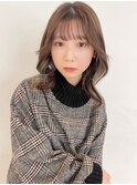 似合わせスタイル◇透明感カラーでゆるふわミディアムロング