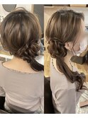 お団子サイドダウン