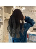 シルバーアッシュ×グラデーション
