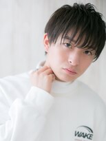 モッズヘアー メン 戸田公園店(mod's hair men)&nbsp;シースルーバンクがポイント!グレージュカラーショートa戸田公園