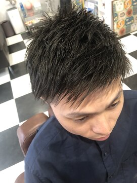 バーバーショップ ヘアーライフ アン(Barber Shop HairLife An) 毛流れアシメスタイル