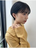 マッシュショートアッシュブラック