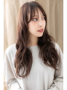 カバーヘア ブリス 川口(COVER HAIR bliss) レッドブラウン波巻きカールゆるふわロングZ川口20代30代40代