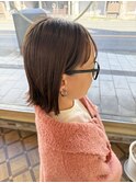 髪質改善ストレート×パッツンボブ