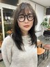 【伸ばし中・毛量調整・顔周り】カット＋カラーinケアトリートメント￥10,000