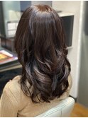 ヘーゼルベージュ×ロングレイヤー