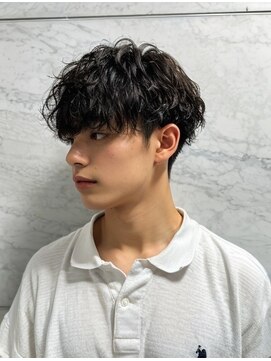 キングオブヘア バイ ノイズ 梅田茶屋町店(KING of hair by NOISM) ソフトモヒカンニュアンスパーマ刈り上げマッシュ男の子髪型